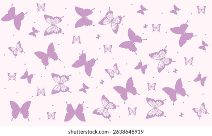 butterfly pattern, seamless vector background. Cute spring wallpaper.  butterfly graphic 