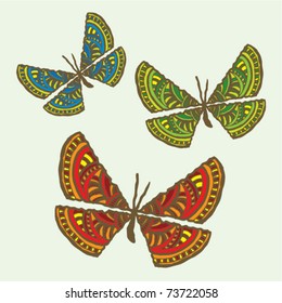 butterfly pattern set