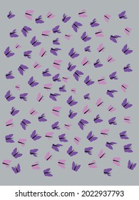 butterfly pattern spot color ready for silkscreen and sublimation print 