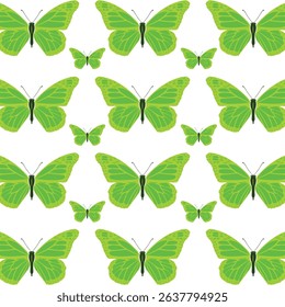 Butterfly pattern vector. Colorful repeat pattern.