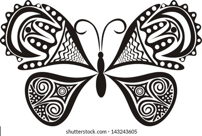 Butterfly pattern vector illustration
