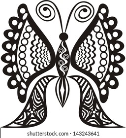 Butterfly pattern vector illustration