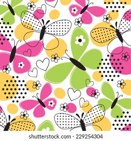 butterfly pattern vector illustration