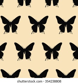 Butterfly pattern, vector illustration