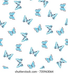 butterfly, pattern, vector, illustration