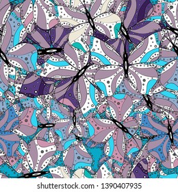 Butterfly pattern. Vector. Scribble, sketch, doodle. Abstract seamless pattern for wallpaper, clothes, boys, girls.