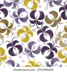Butterfly pattern. Vector seamless background.  Seamless spring floral pattern. 