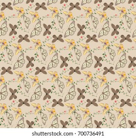 butterfly patterns seamless backgrounds vectors