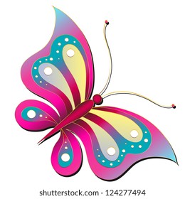 butterfly pink