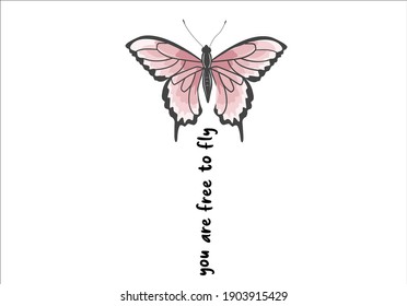 butterfly pink lettering positive quote flower design margarita 
mariposa
stationery,mug,t shirt,phone case fashion slogan  style spring summer sticker fashion design