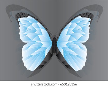 butterfly polygon background