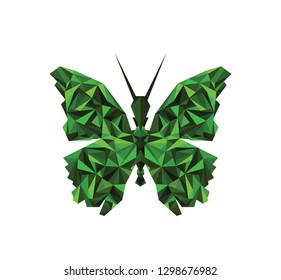 Butterfly polygonal vector inco