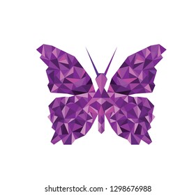 Butterfly polygonal vector inco