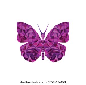 Butterfly polygonal vector inco