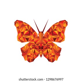 Butterfly polygonal vector inco
