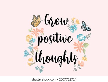butterfly positive vector art design 