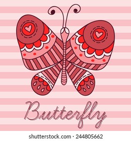 Butterfly postcard