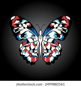 butterfly print for surface printing
