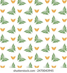Butterfly reasonable trendy multicolor repeating pattern vector illustration design