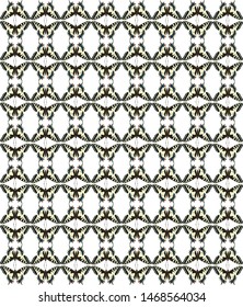 butterfly reflection ethnic pattern drawing