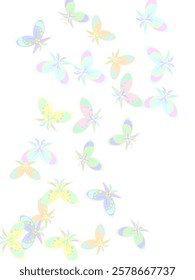 Butterfly repeat pattern background, seamless colorful spring pattern. Conceptual illustration of growth and life .