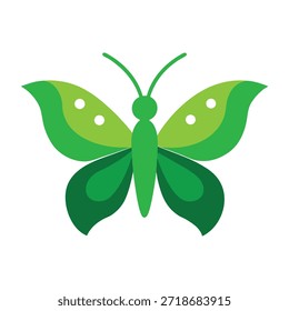 Butterfly representing green future ideal for eco branding sustainability themes and forward thinking visual design concepts