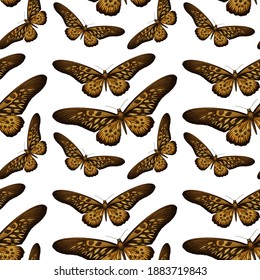 Butterfly seamless background pattern illustration