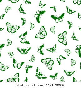 Butterfly seamless background. Vector illustration. Cloth design, wallpaper, wrapping. Vector butterflies pattern. Abstract seamless background.