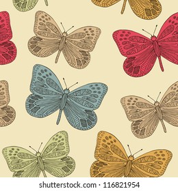 butterfly seamless pattern