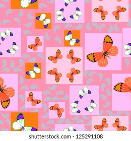 Butterfly - seamless pattern