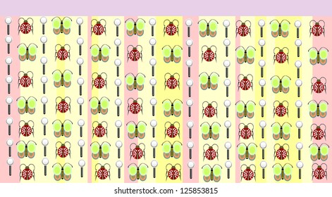 Butterfly seamless pattern.