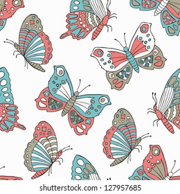 butterfly seamless pattern