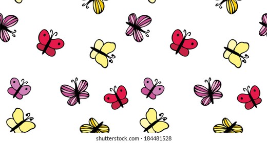 butterfly seamless pattern