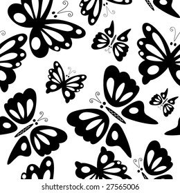 Butterfly seamless pattern