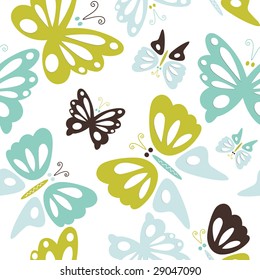 Butterfly seamless pattern