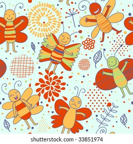 Butterfly seamless pattern