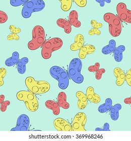 Butterfly seamless pattern