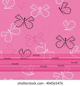 Butterfly seamless pattern