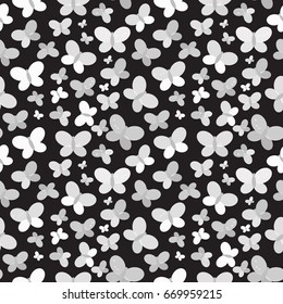 Butterfly Seamless Pattern Background Vector Illustration EPS10