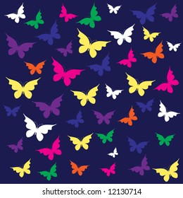 Butterfly seamless pattern (can be repeated and scaled in any size)