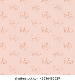 Butterfly seamless pattern design for fabric