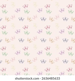Diseño de patrón transparente de mariposa para tela