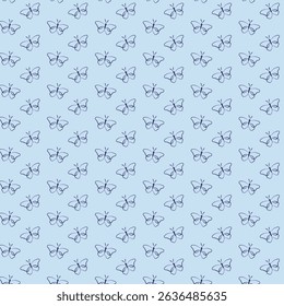 Butterfly seamless pattern design for fabric