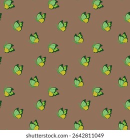 Butterfly seamless pattern design for fabric	
