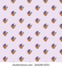 Butterfly seamless pattern design for fabric	