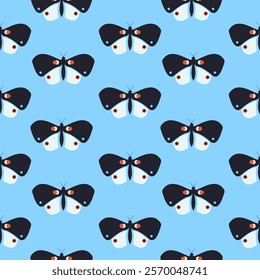 Butterfly seamless pattern. Modern patterned design for wrapping paper, print, cover, wallpaper.