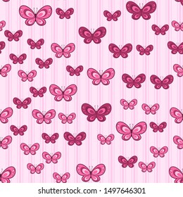 Patrón sin soldadura de mariposa sobre fondo blanco. Diseño de impresión de papel. Ilustración de vector retro abstracta. Tejidos, tejidos, envolturas a la moda. Decoración moderna del espacio.