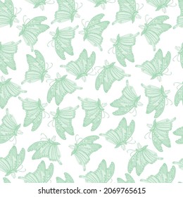 Butterfly Seamless-Oberflächenmuster-Kollektion für Geschenkartikel aus Spinnstoffen 