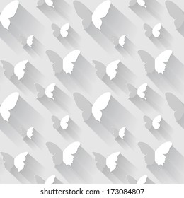 Butterfly seamless vector background