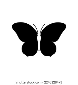 Butterfly set graphic black white isolated sketch illustration vector. Modern seamless pattern of monarch butterfly contours on white background for decoration design. Closeup design element.